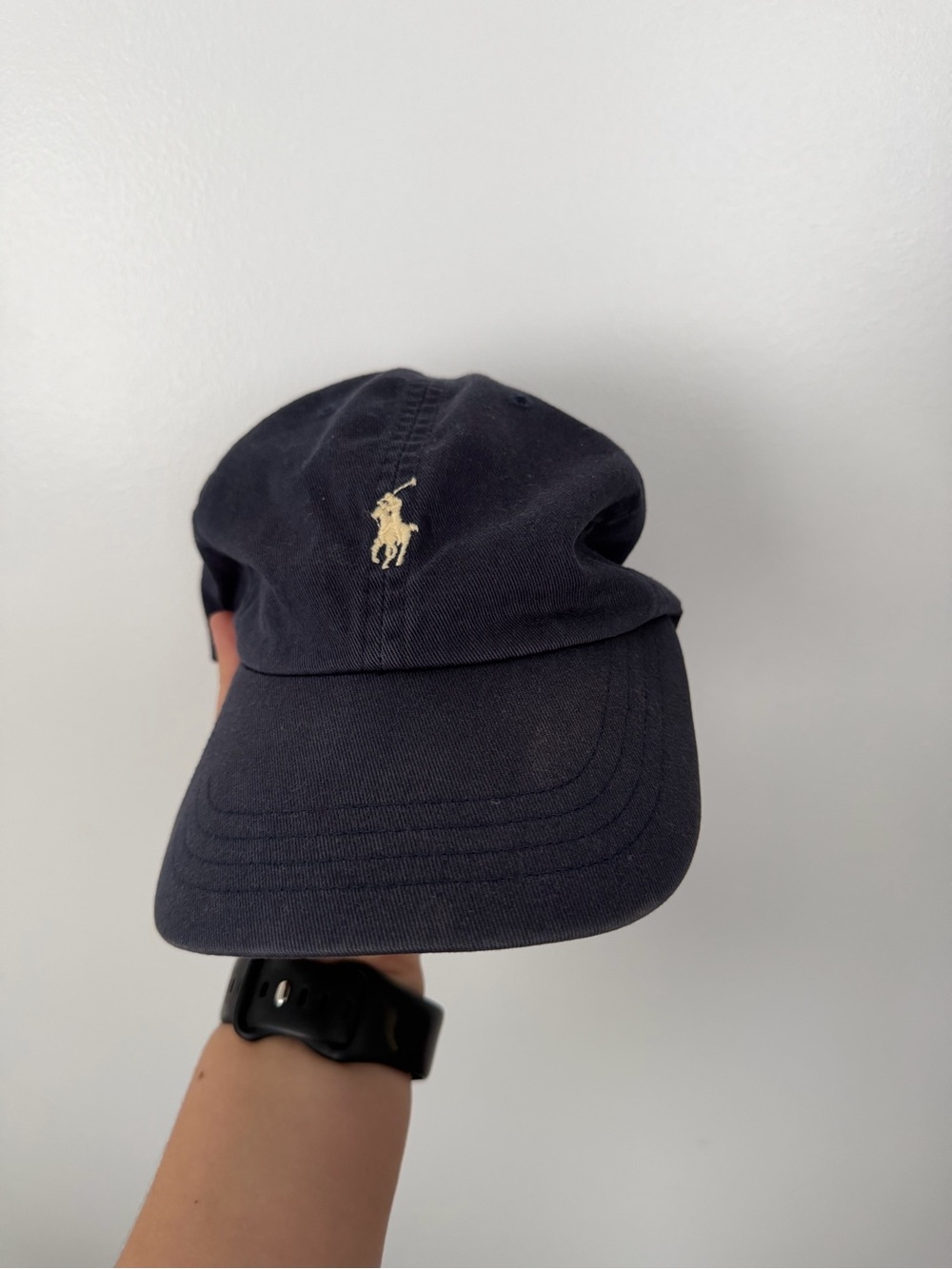 Polo by Ralph Lauren Navy Baseball Cap with Cream Pony